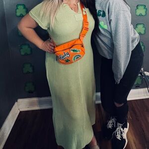 Amazon Light Green Maxi Dress